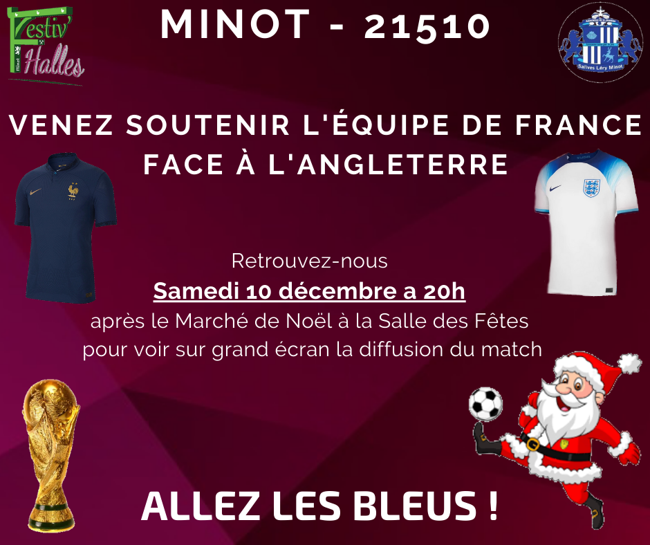 Après le Marché de Noël, venez regarder jouer le match France-Angleterre