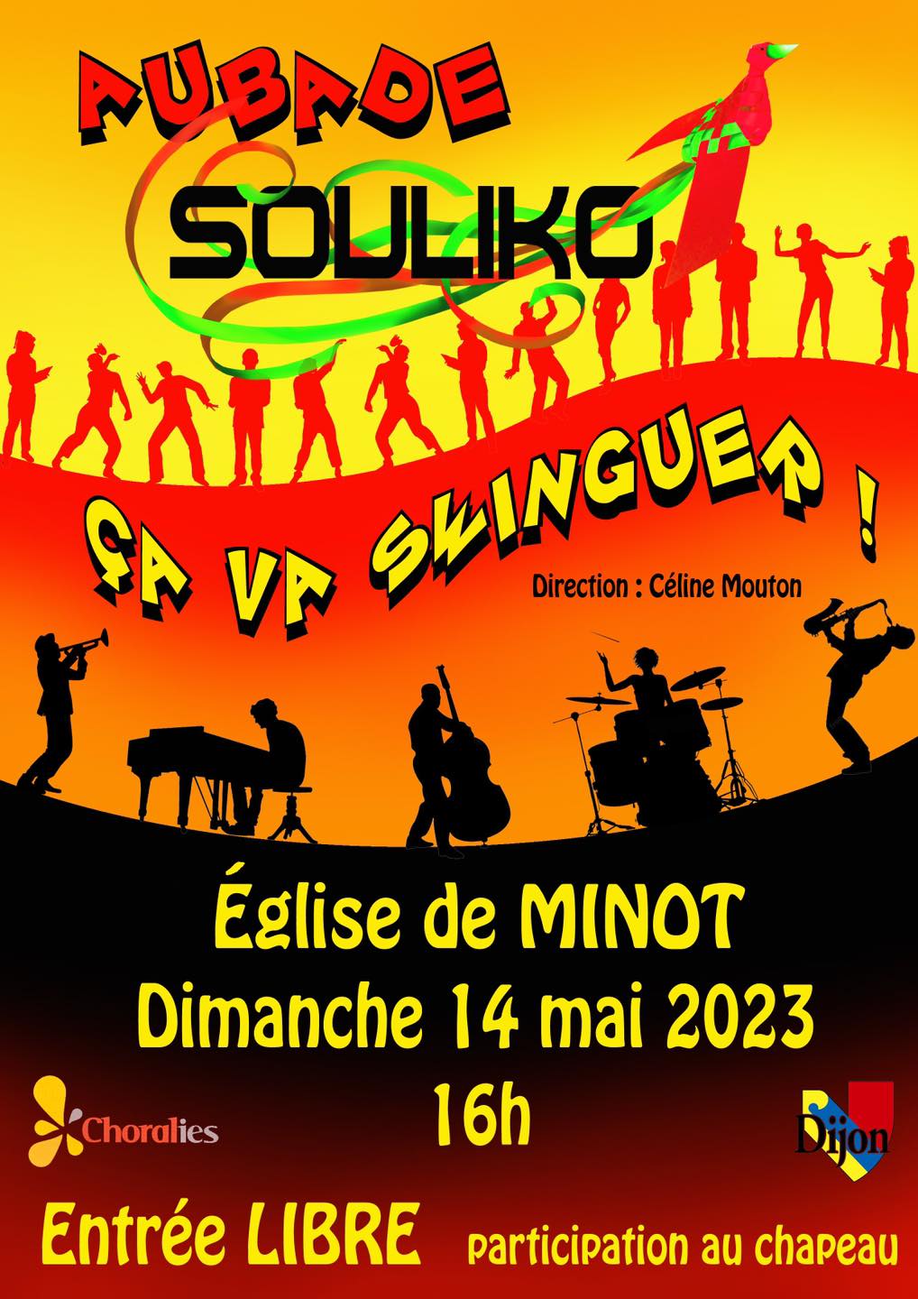 RDV dimanche 14 mai à l'église pour entendre la chorale dijonnaise SOULIKO