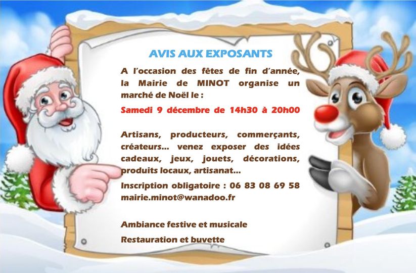 Plongez dans la Magie de Noël à Minot le 9 Décembre ! 