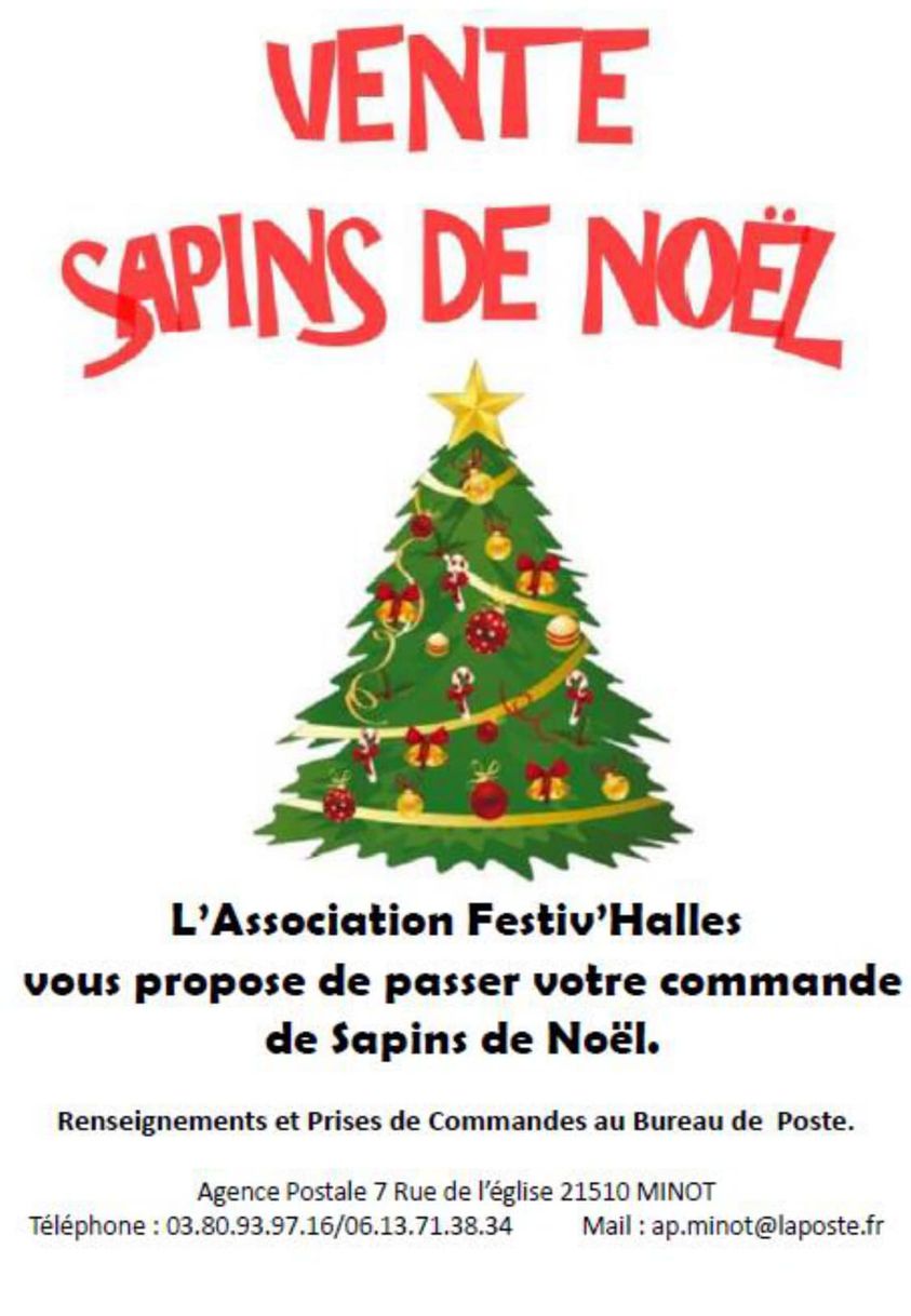 Commande sapins de Noël 