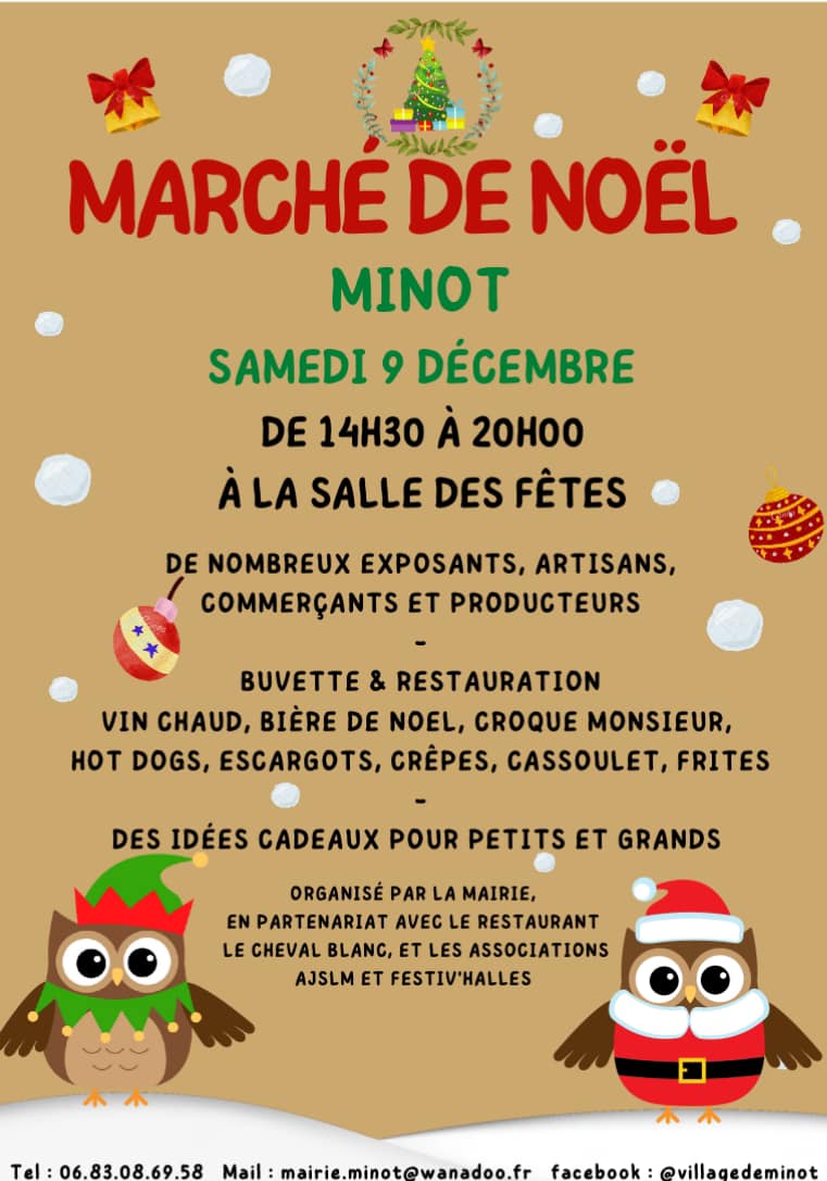 Les exposants du marché de Noël édition 2023